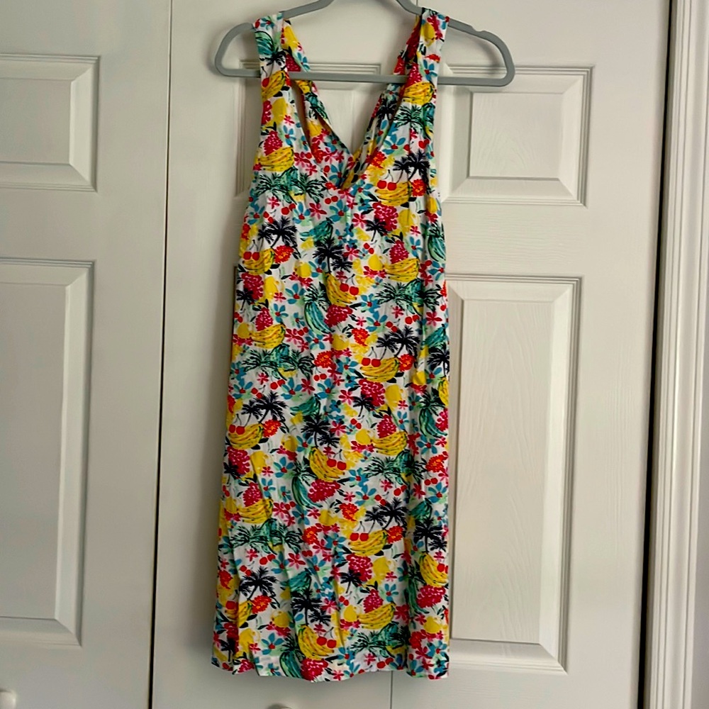 Loft cross back shift dress